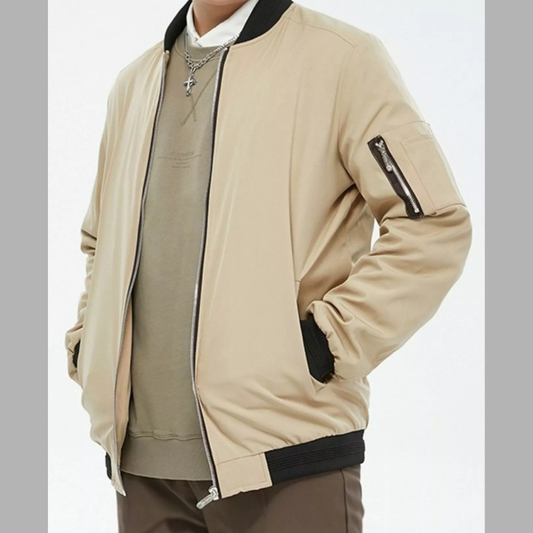 Men's Plus Size Casual Lightweight Bomber Jacket