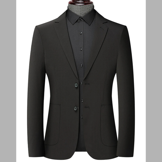 Men's Classic Button-Up Tailored Blazer Jacket