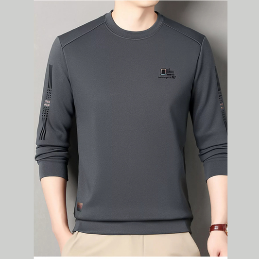 Men's Plus Size Casual Long Sleeve T-Shirt