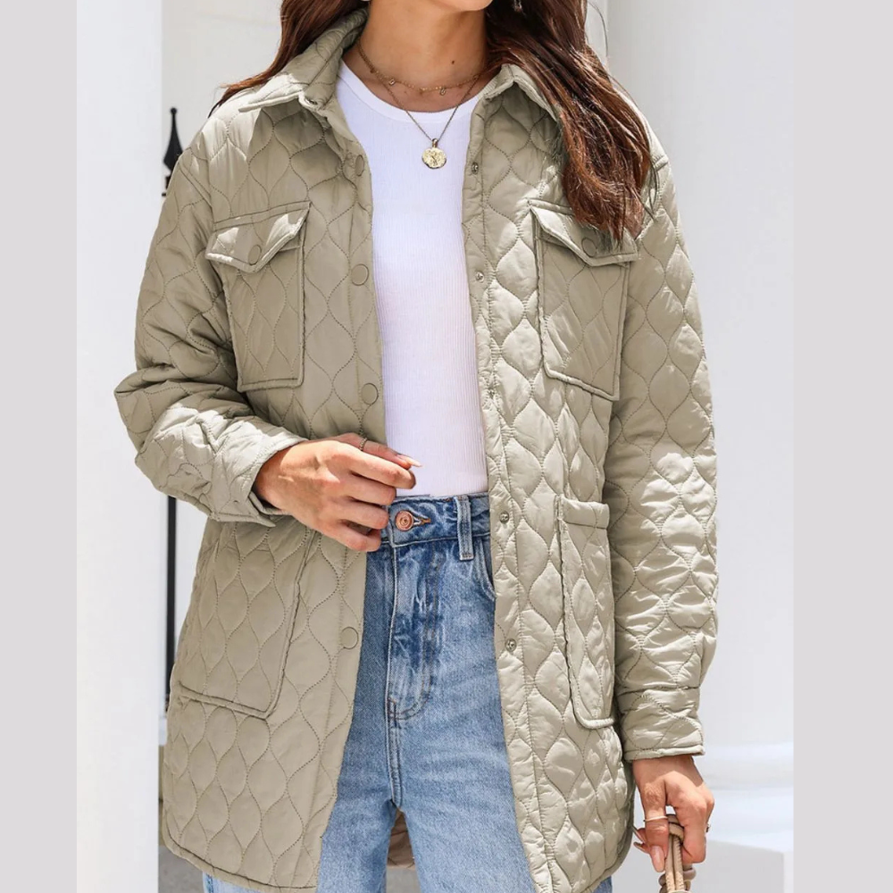 Snap Down Collared Winter Coat