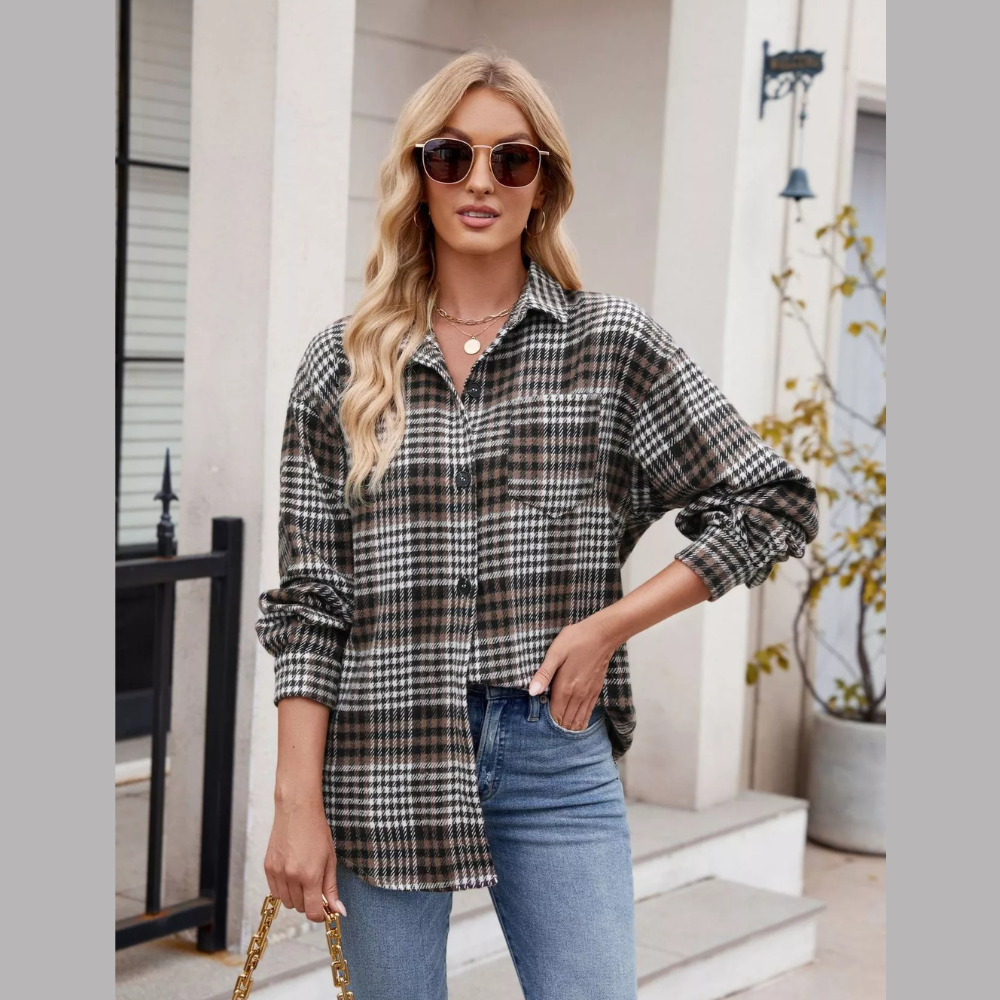 Casual Plaid Long Sleeve Shirt
