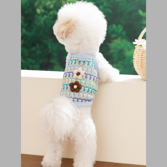 Floral Breathable Pet Top