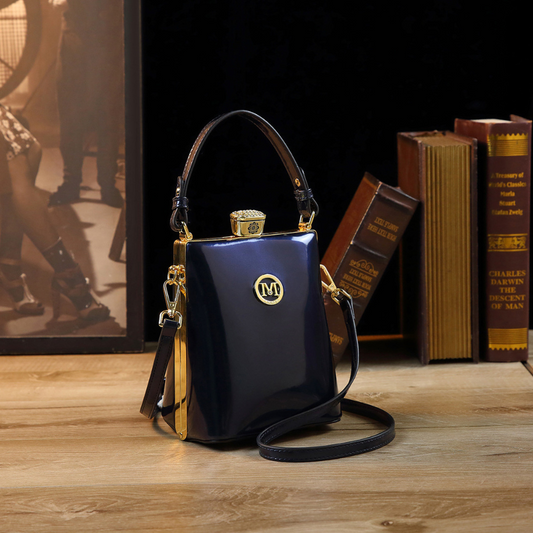 All-matching Patent Leather Glossy One Shoulder Crossbody Bag
