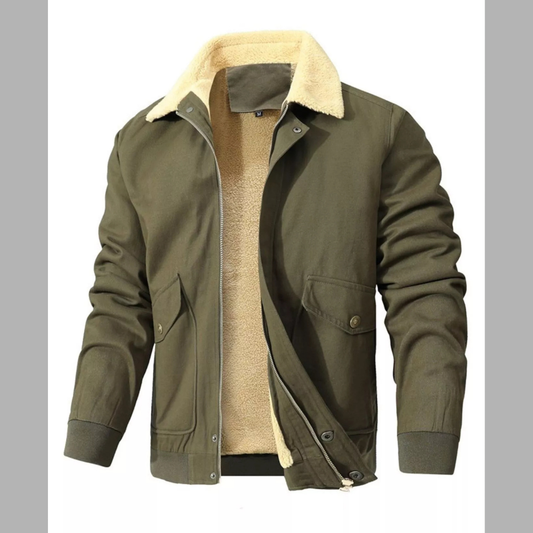 Men's Warm Sherpa Lined Jacket