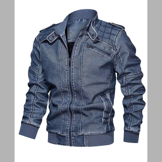 Men's Plus Size Zip Up Long Sleeve Jacket