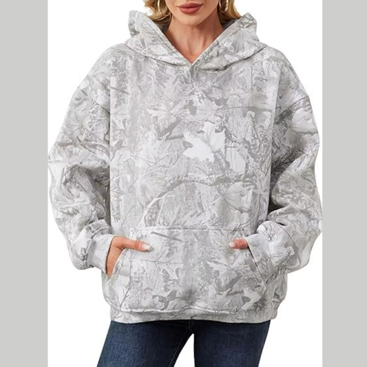 Full Size Kangaroo Pocket Long Sleeve Hoodie Plus Size