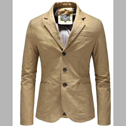 Men's Plus Size Smart Casual Button Front Blazer Jacket