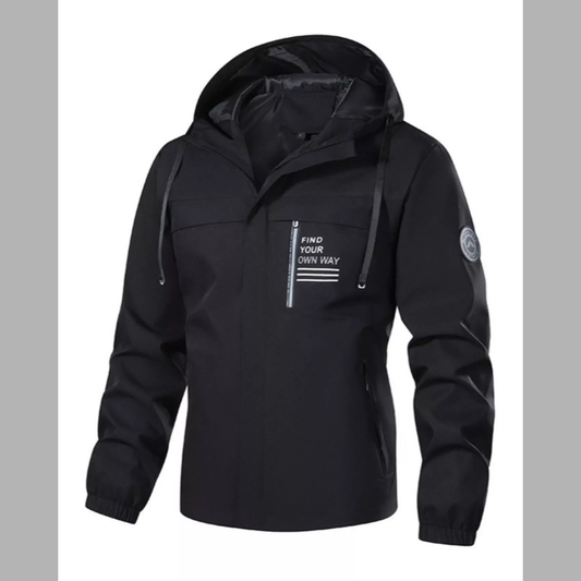 Men's Plus Size Waterproof Hooded Outdoor Jacket