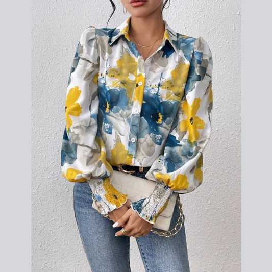 Floral Print Long Sleeve Shirt