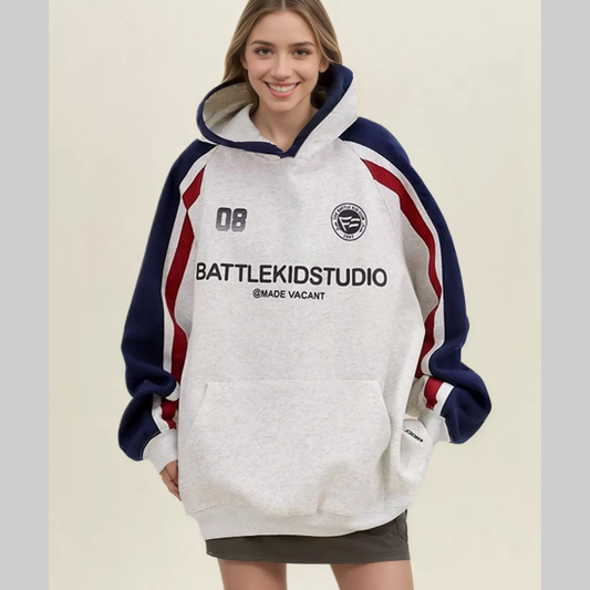 Oversized Raglan Sleeve Hoodie