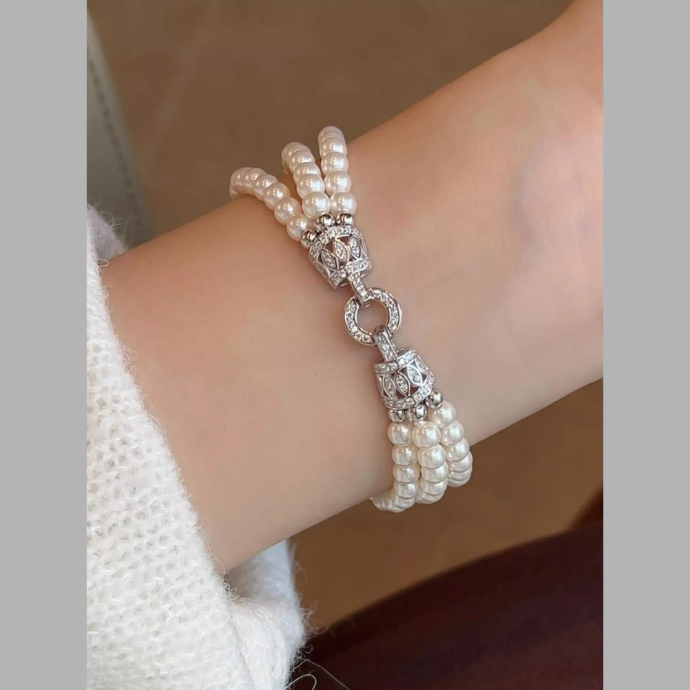 Three Layers Pearl Bracelet