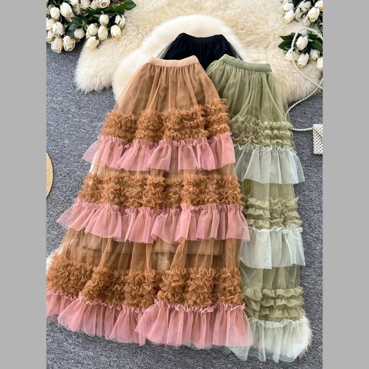 Ruffle Tulle Skirt