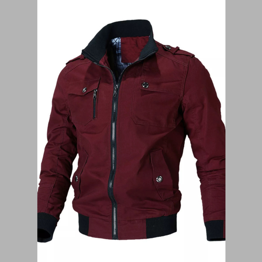 Men's Plus Size Casual Zip Up Lightweight Jacket