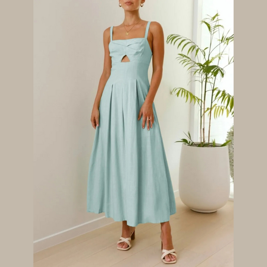 Devine Cutout Square Neck Cami Dress