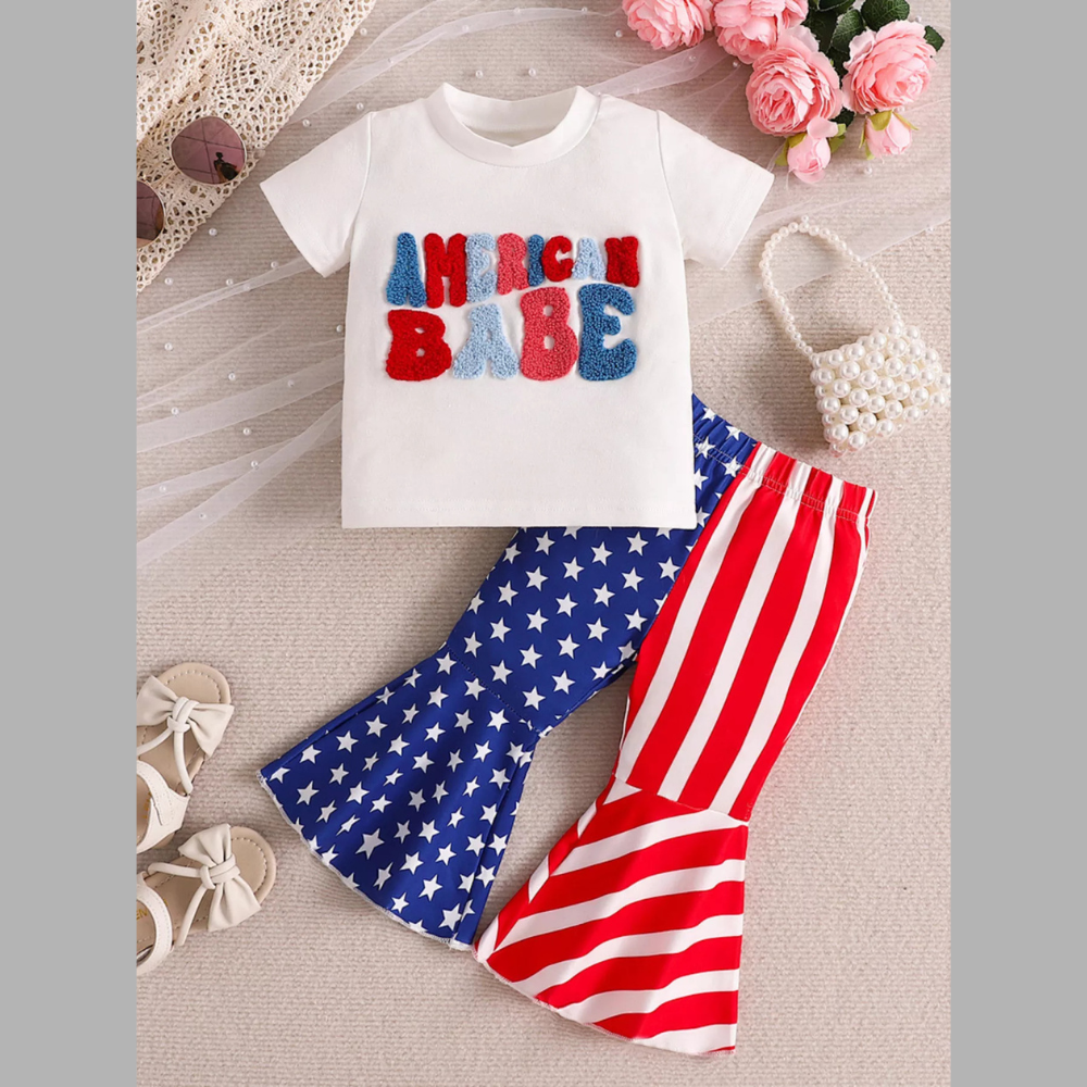Children's American Babe Patriotic Toddler Set