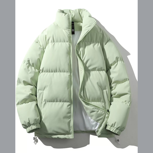 Men's Full Size Padded Zip Up Puffer Jacket Plus Size
