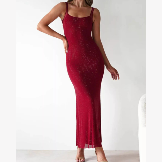 Backless Sleeveless Bodycon Maxi Dress