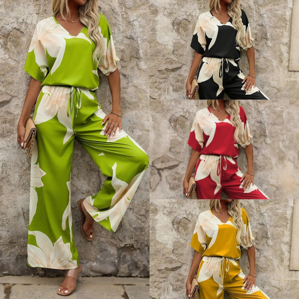 Printed Fashion Polyester Women's Suit