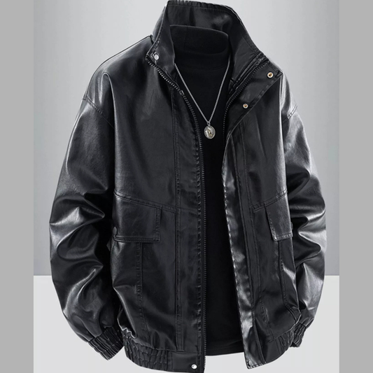 Men's Plus Size Casual Zip Up Jacket