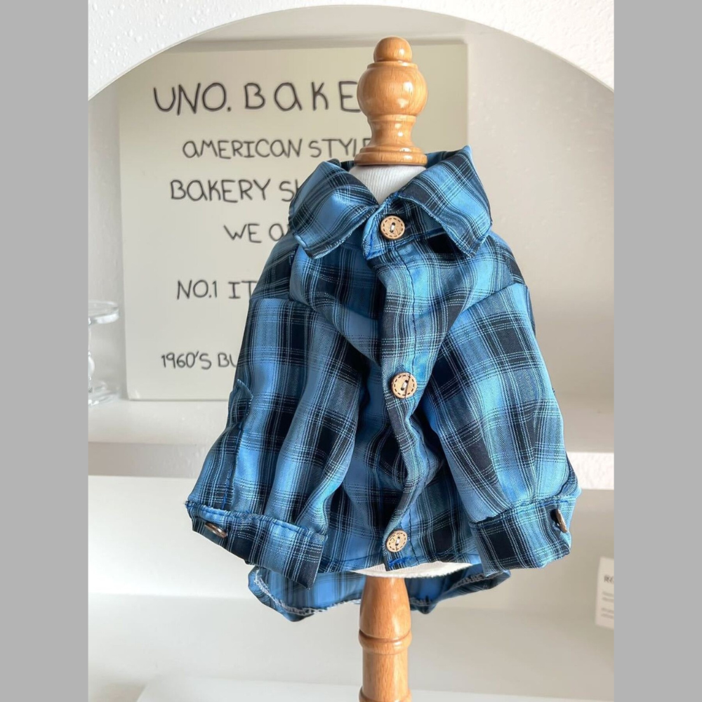 Plaid Button-Down Pet Shirt