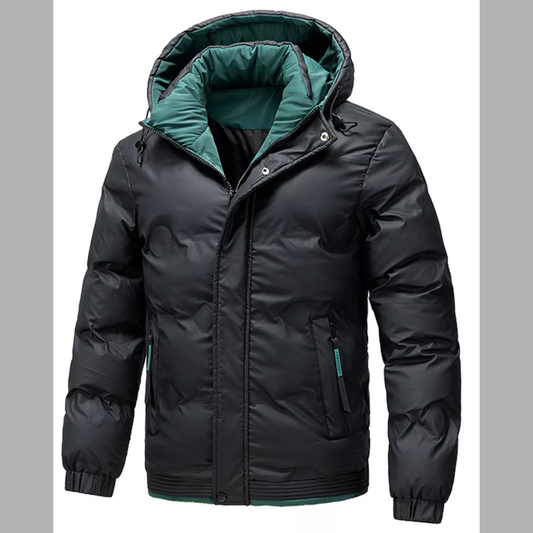 Men's Plus Size Warm Padded Hooded Puffer Jacket