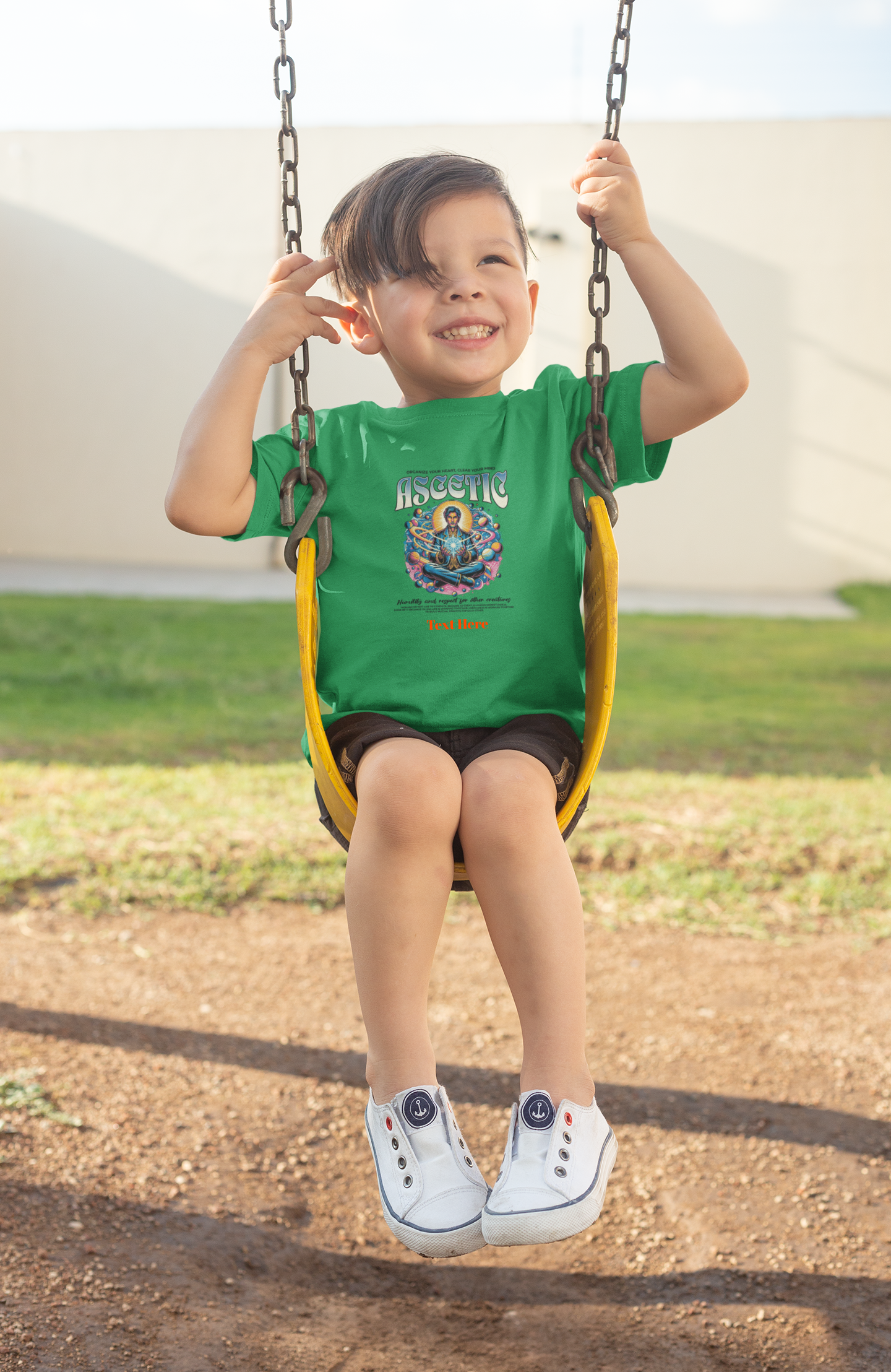 Kids Heavy Cotton™ Tee - Personalize With Astronaut Designs