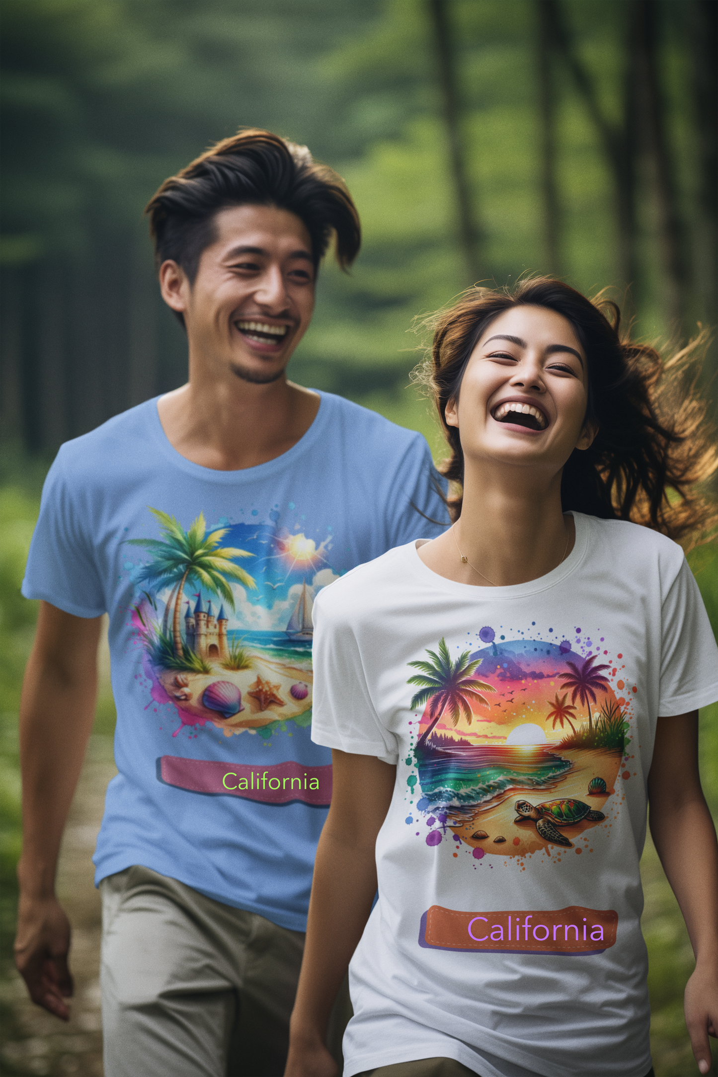 Unisex Softstyle T-Shirt- Personalized Beach Themes