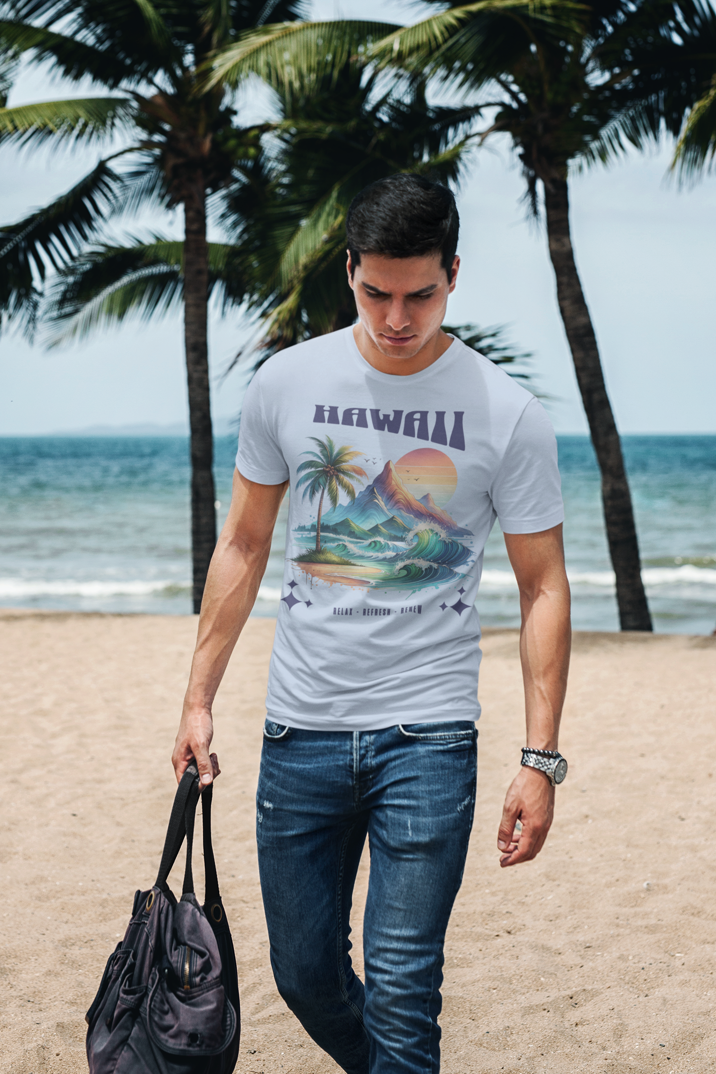 Unisex Softstyle T-Shirt- Personalized Honolulu Hawaii TShirt