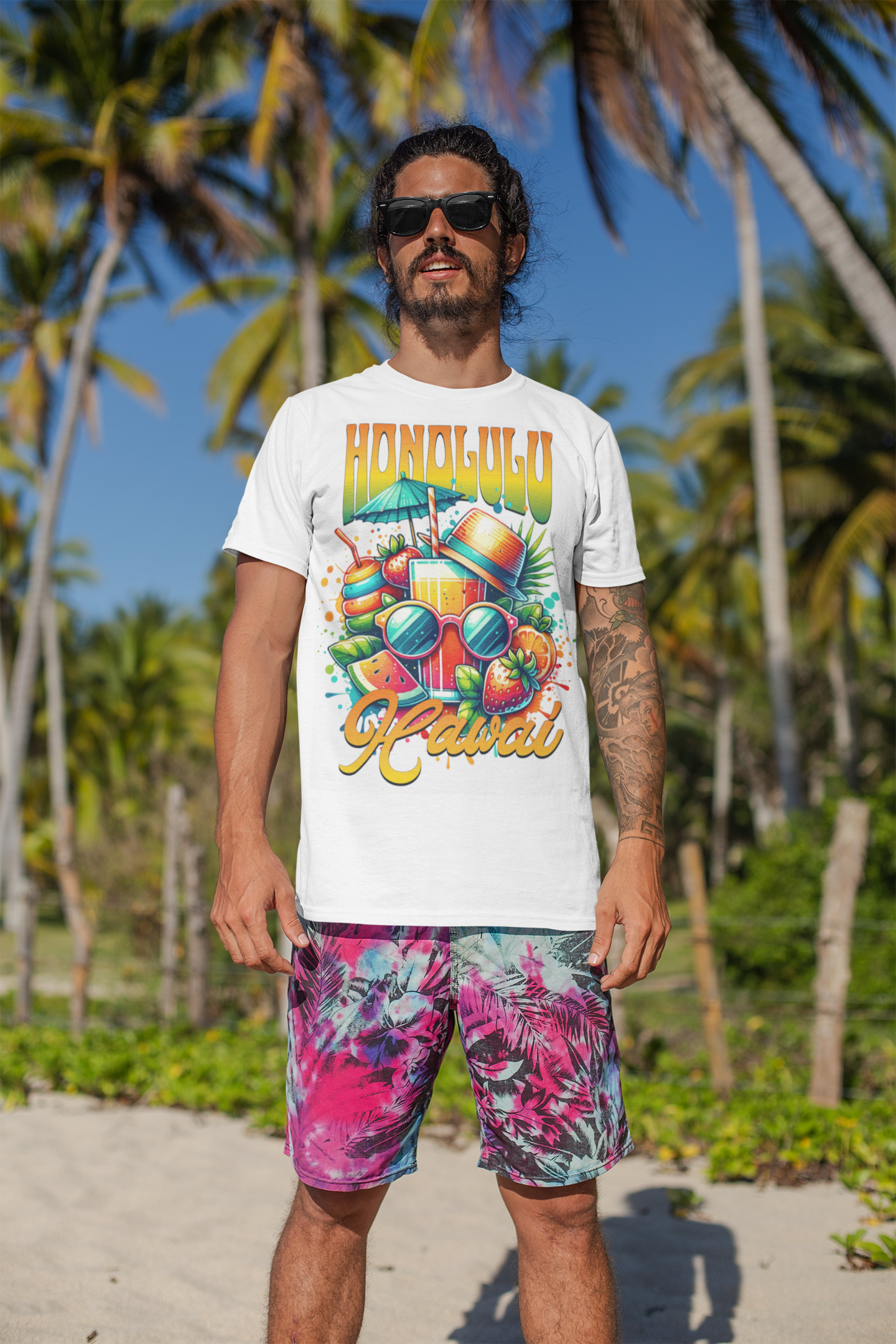 Unisex Softstyle T-Shirt- Personalized Honolulu Hawaii TShirt