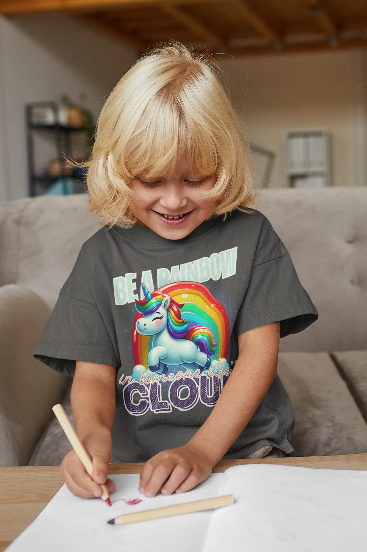 Kids Heavy Cotton™ Tee-Be A Unicorn Child T-Shirt