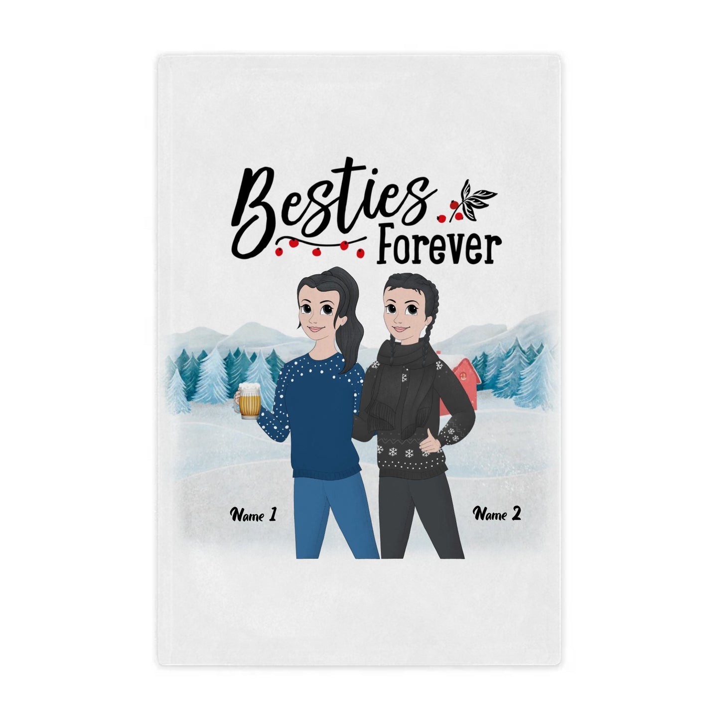 Microfiber Blanket - Personalized Gift For Besties