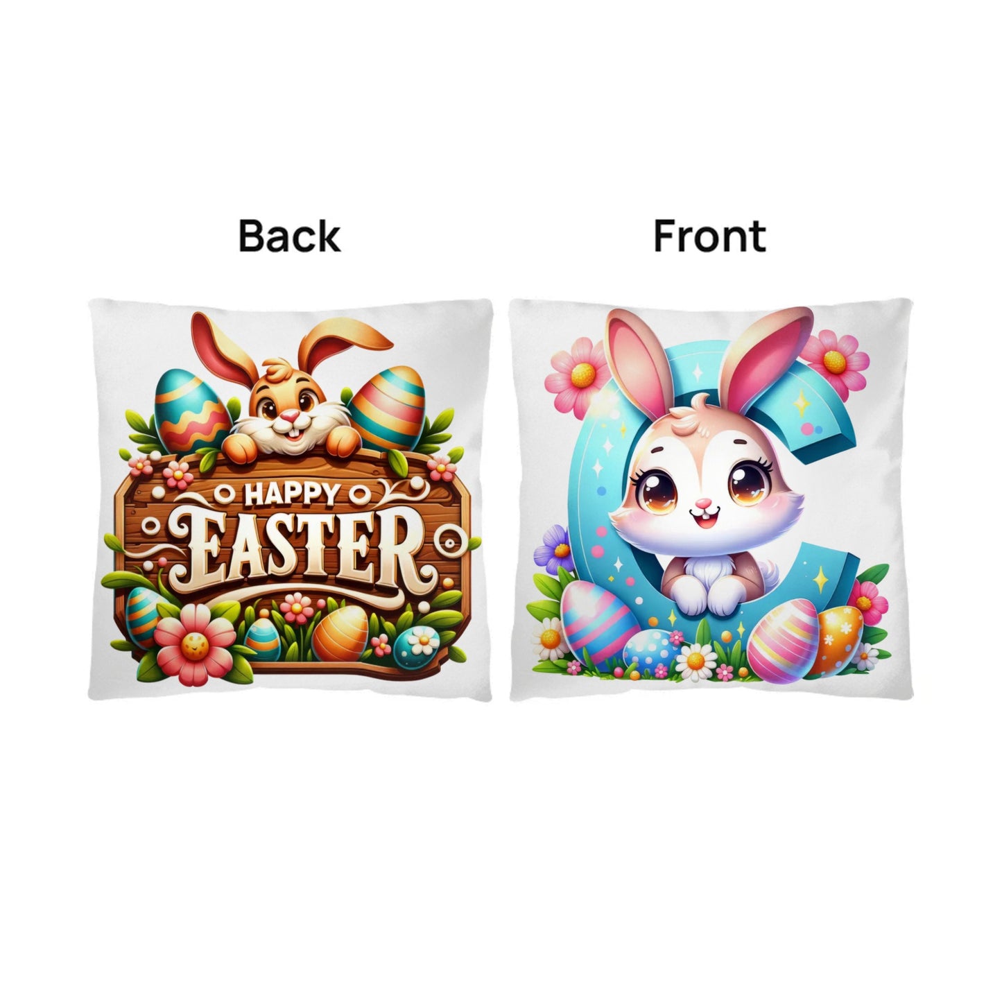 Classic Pillow - Customize With Easter Rabbit Letters and Quotes