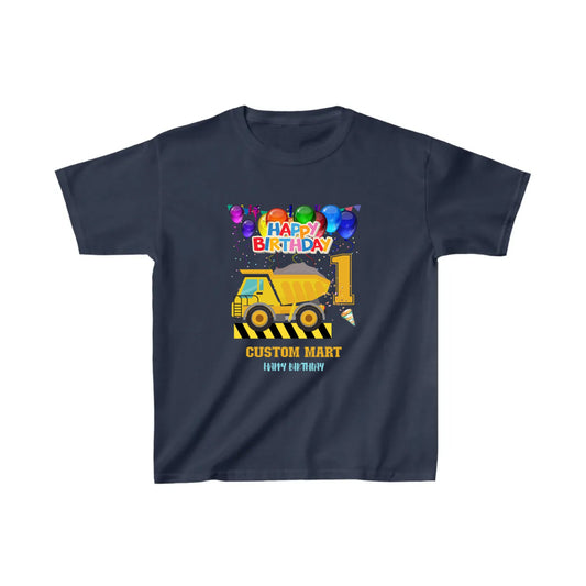 Kids Heavy Cotton™ Tee - Personalize With Birthday Themes