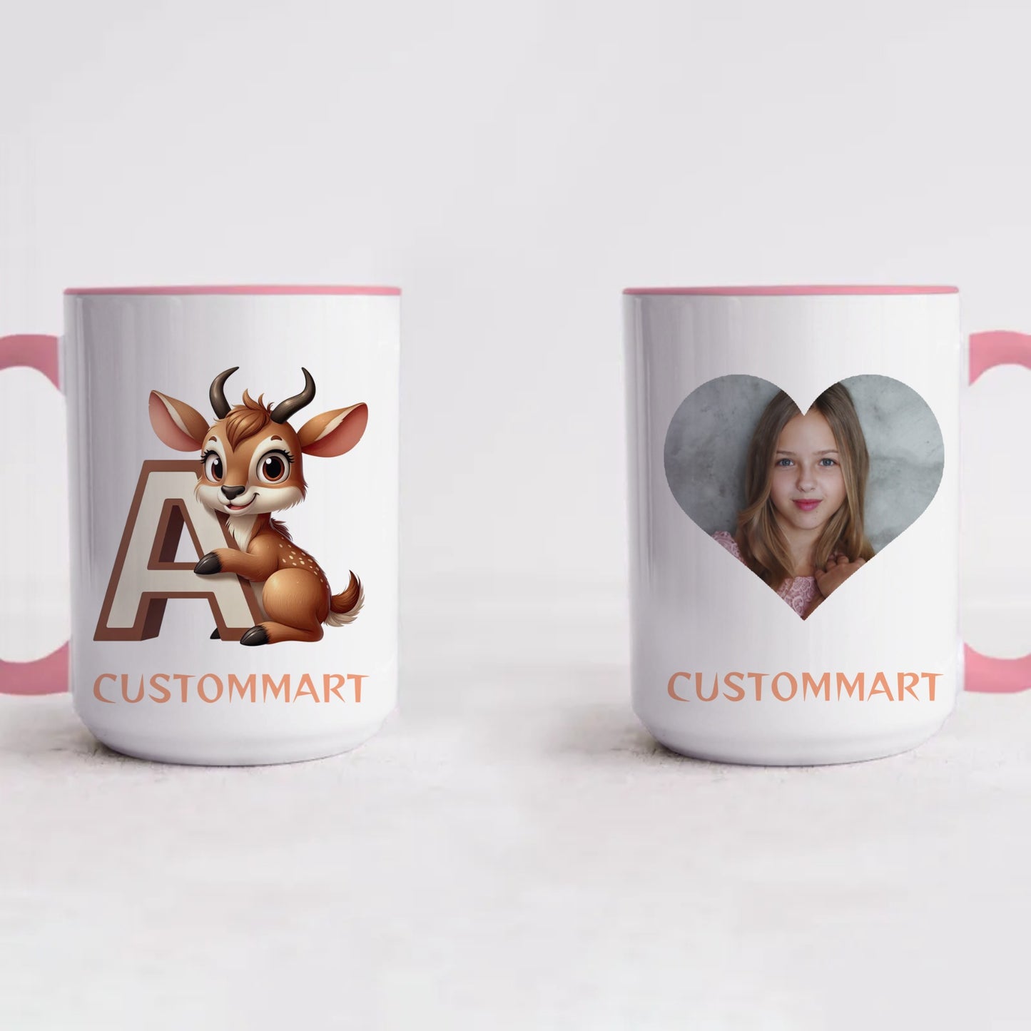 Accent Mugs-Personalize with Cute Animal Letters And Your Photo