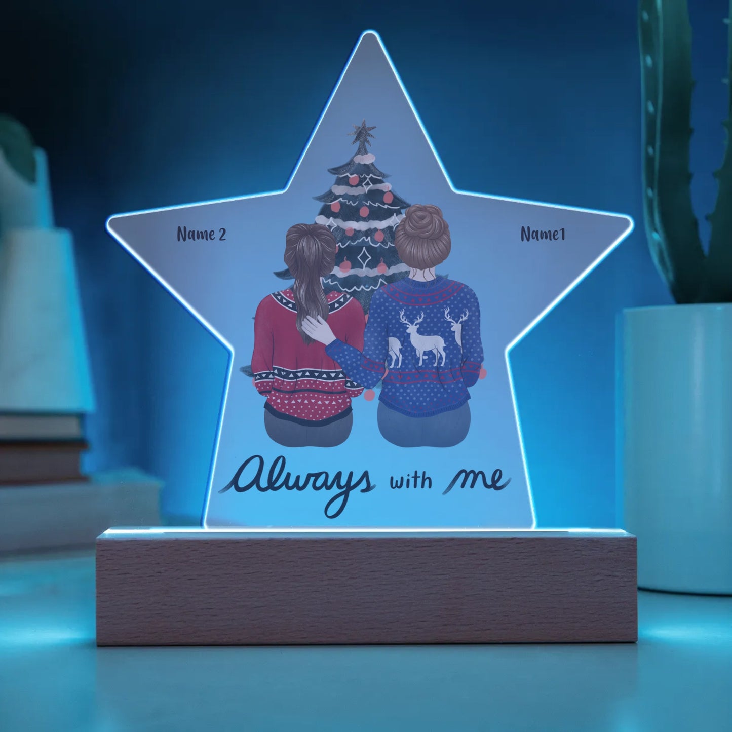 Acrylic Star Plaque - Personalized Gift For Family