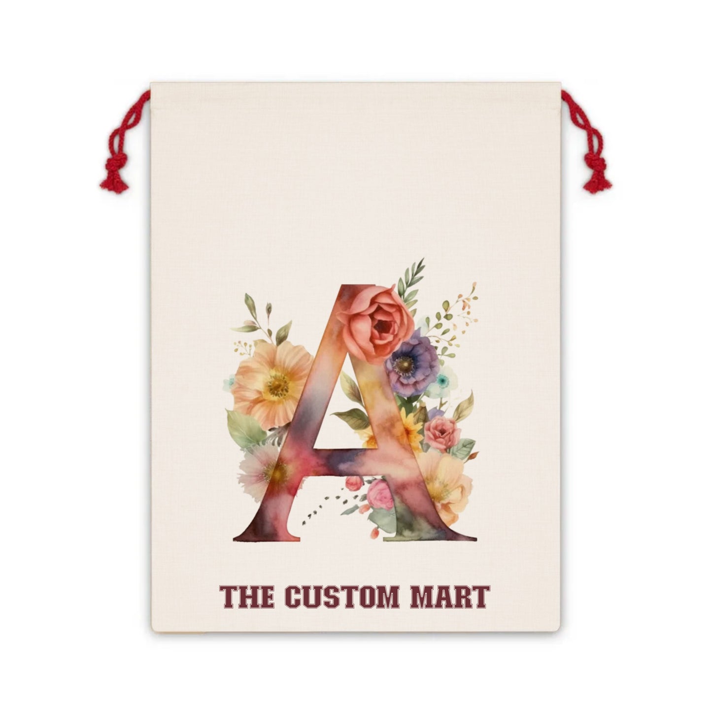 Gift Bag - Personalize With Floral Letters