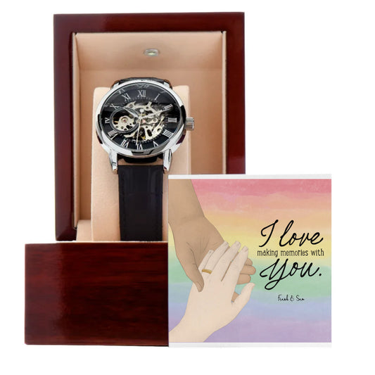 Men's Openwork Watch - Personalized Gift For Your Valentine