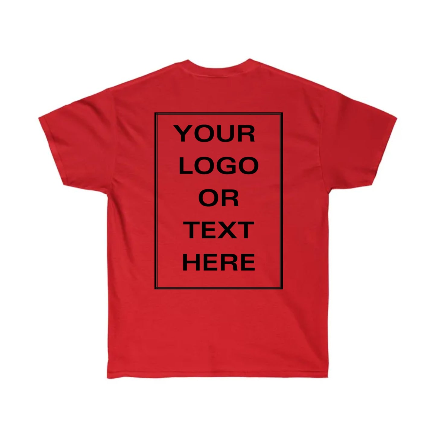 Unisex Ultra Cotton Tee - Personalize With Business Logo on Back Side