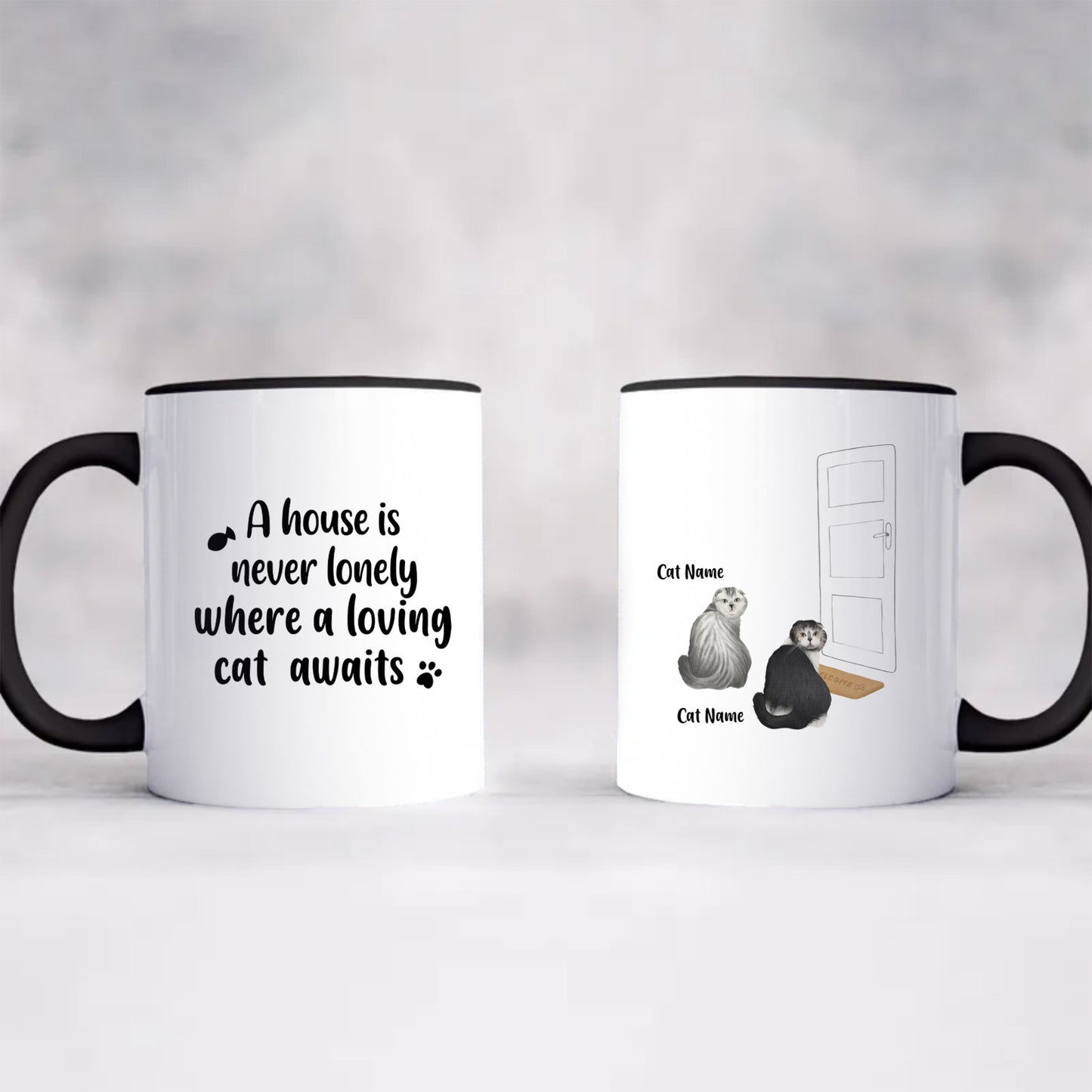 Accent Coffee Mug, 11oz - Personalized Gift For Cat Lover