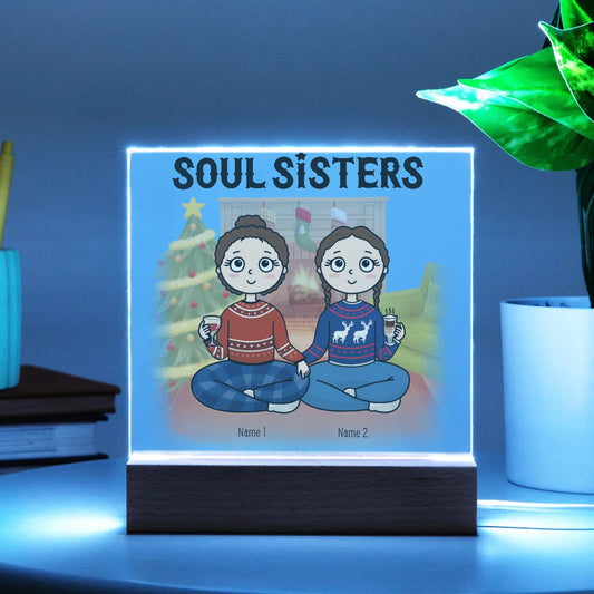 Acrylic Square Plaque - Personalized Gift For Soul Sisters