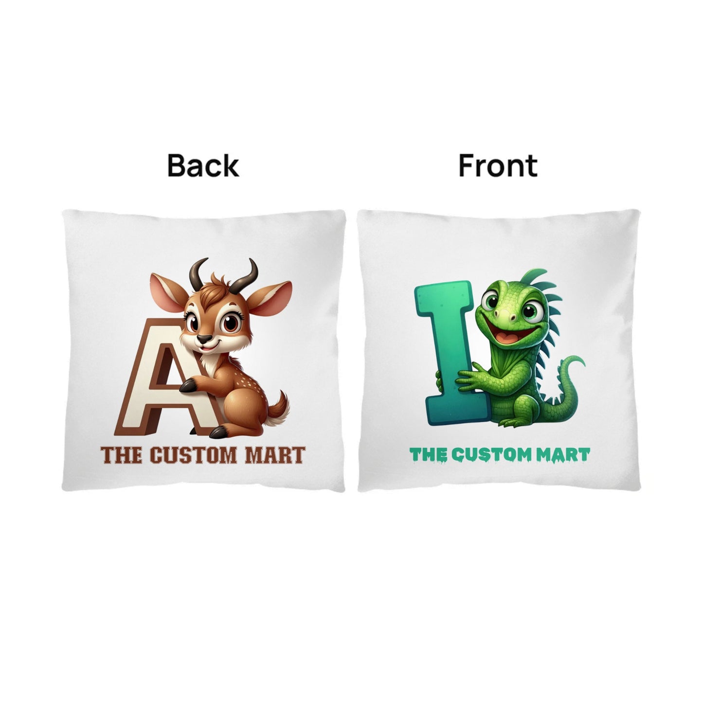 Classic Pillow - Personalize With Cute Animal Letters